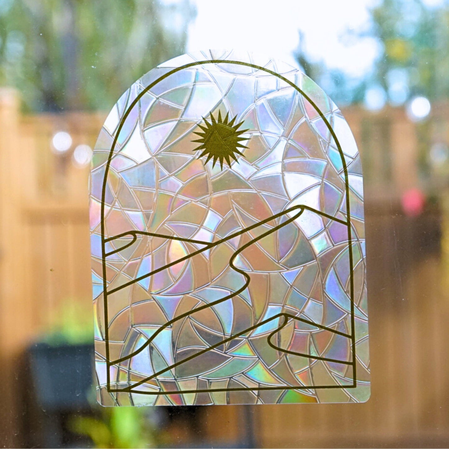 Mountain Sunset Suncatcher