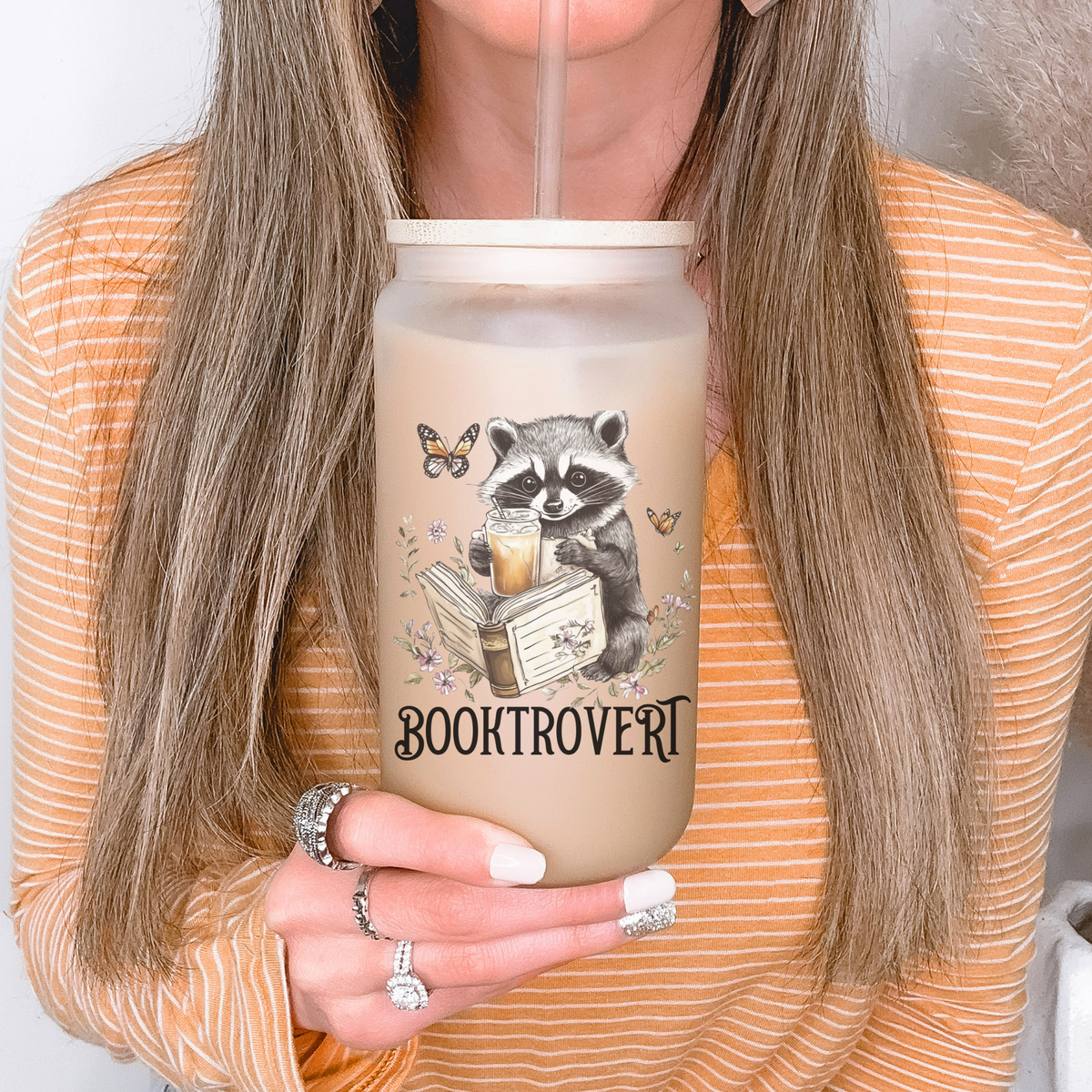 Booktrovert Glass Tumbler
