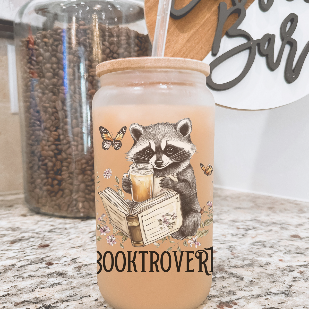 Booktrovert Glass Tumbler