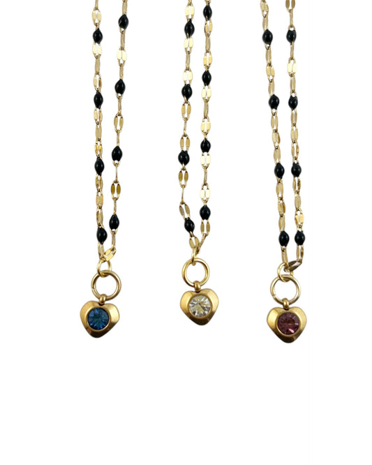 Heart Stone Necklaces