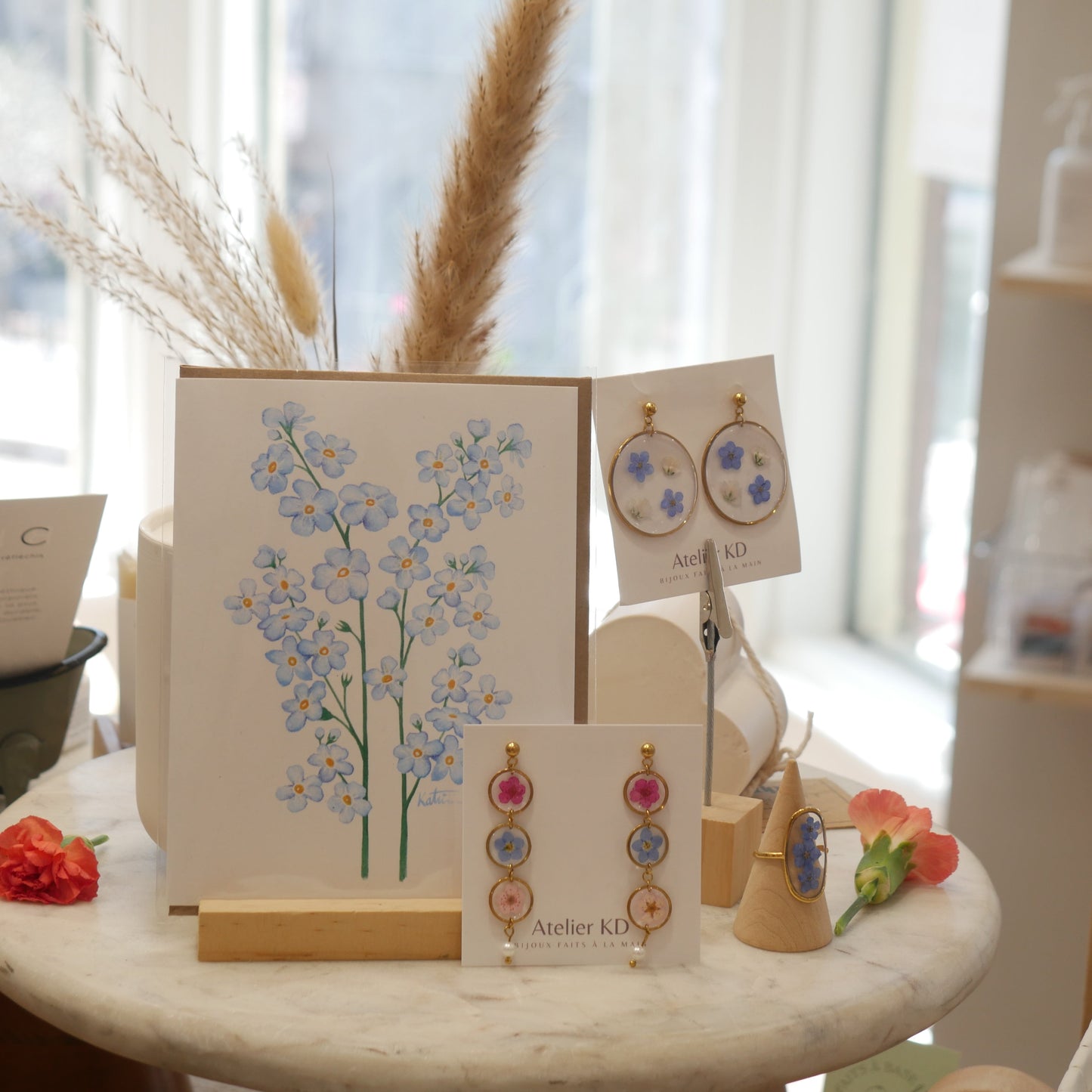 Boucles d'oreilles Perla trio- rond