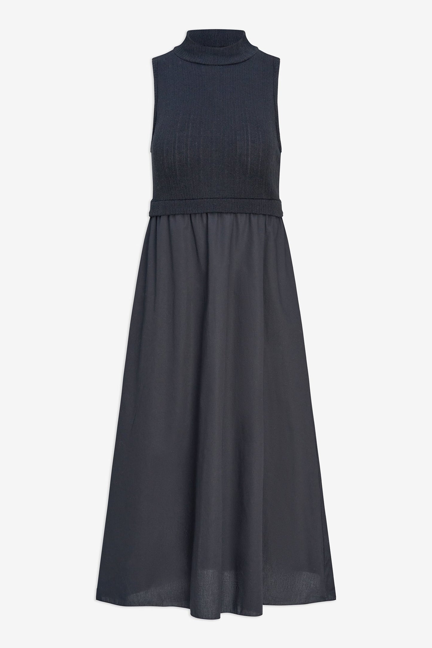 Women's Knit/Woven Combo Dress