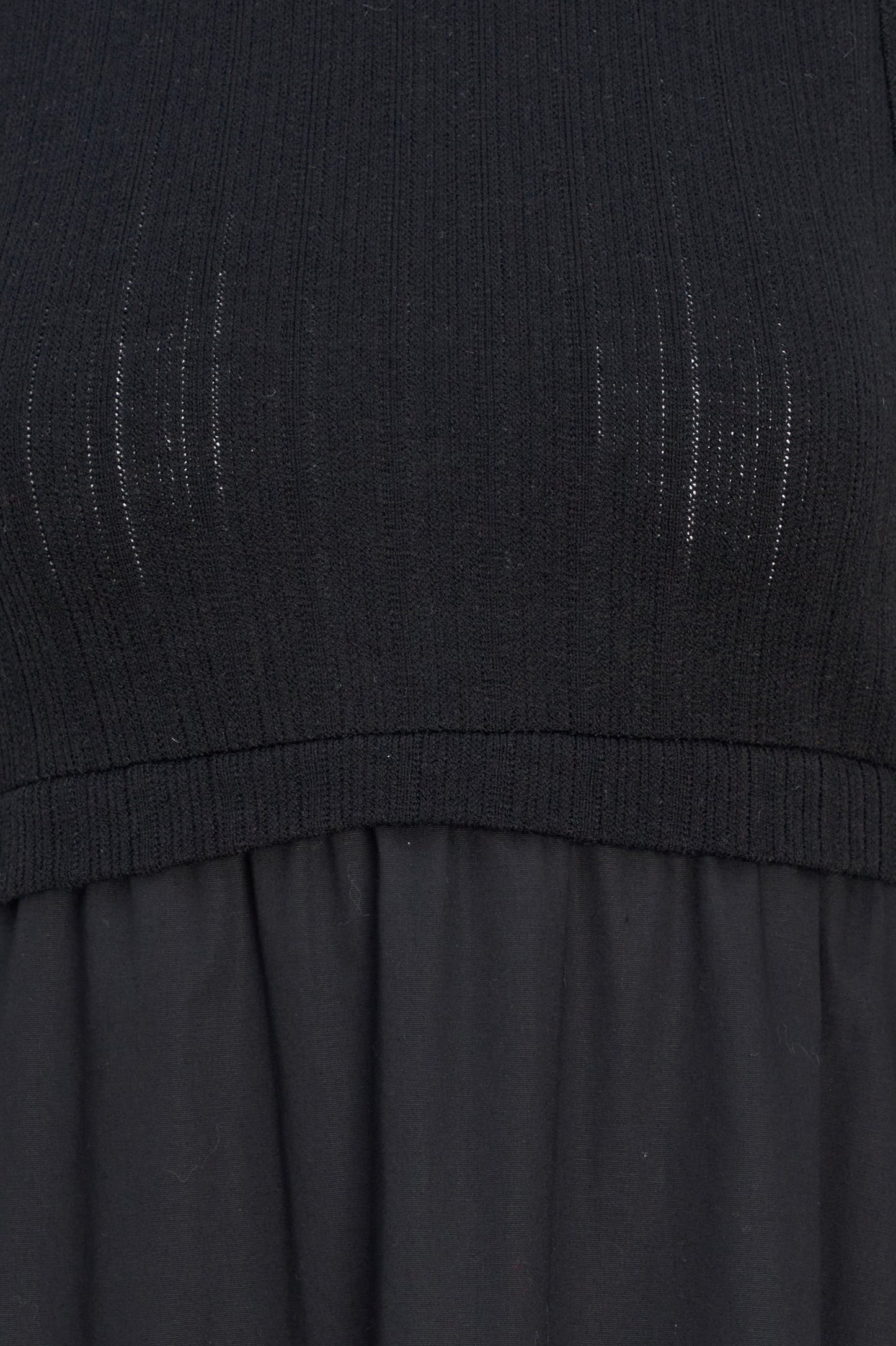 Women's Knit/Woven Combo Dress