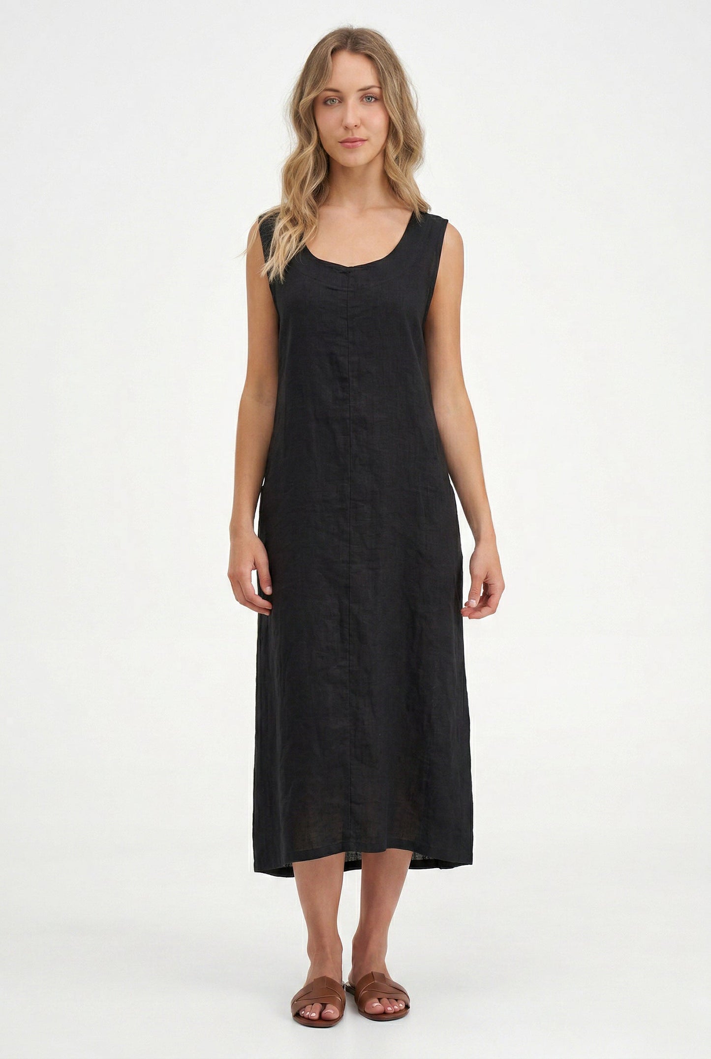 Women's Knit Woven Combo Dress
