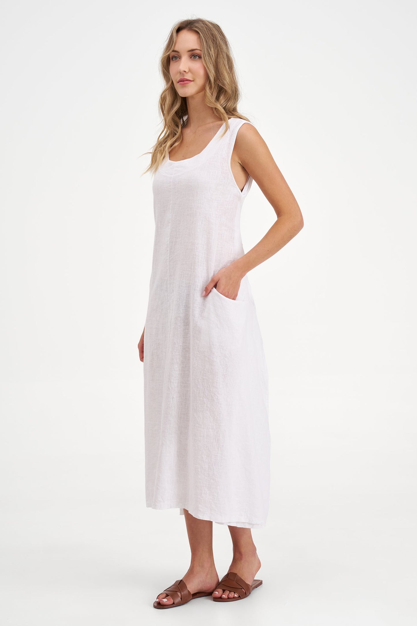 Women's Knit Woven Combo Dress