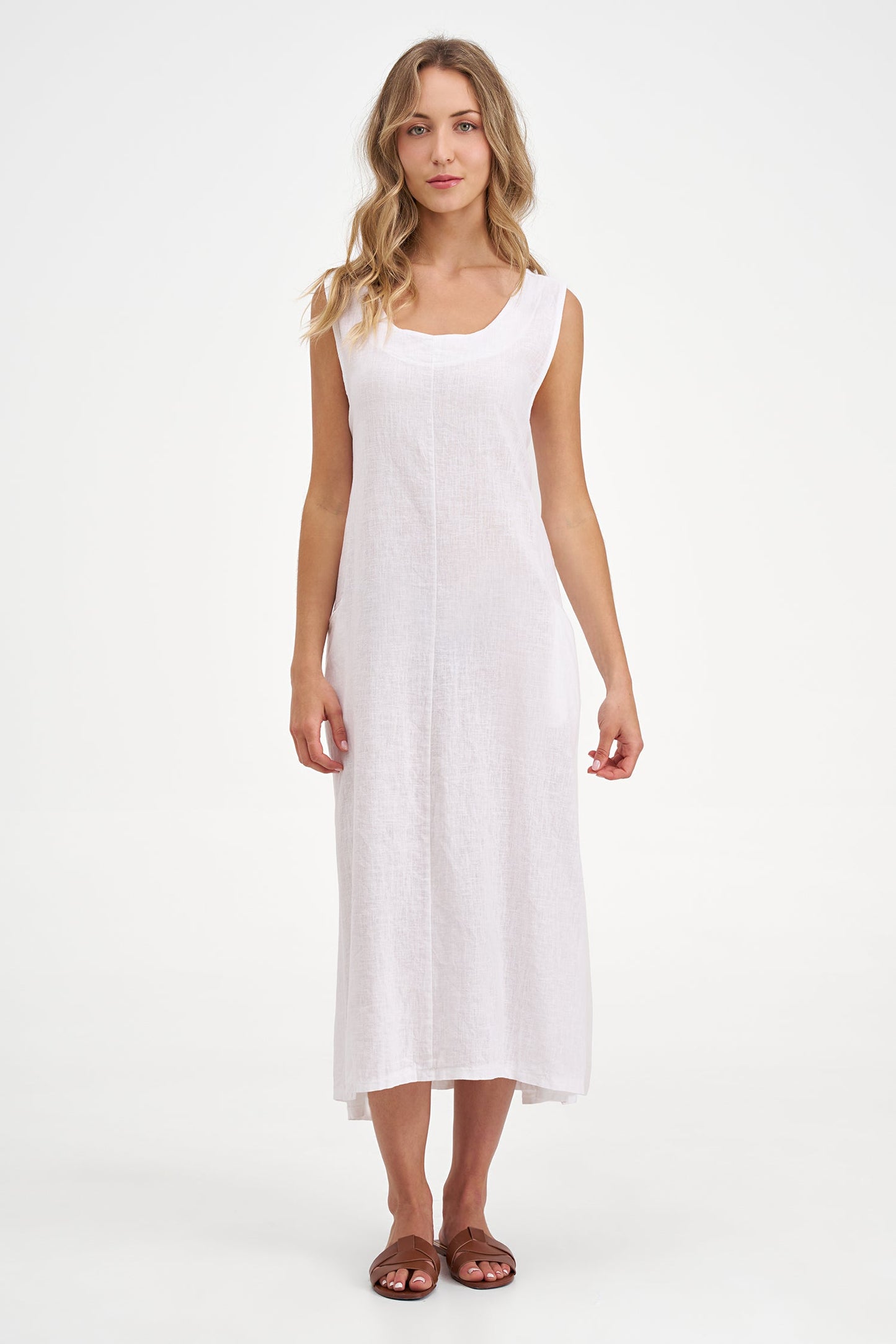 Women's Knit Woven Combo Dress