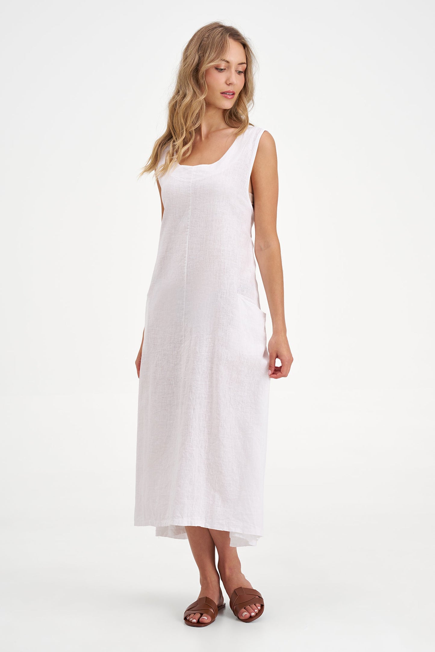 Women's Knit Woven Combo Dress