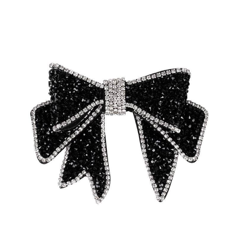Spring Rhinestone Bow Hair Clip Barrette