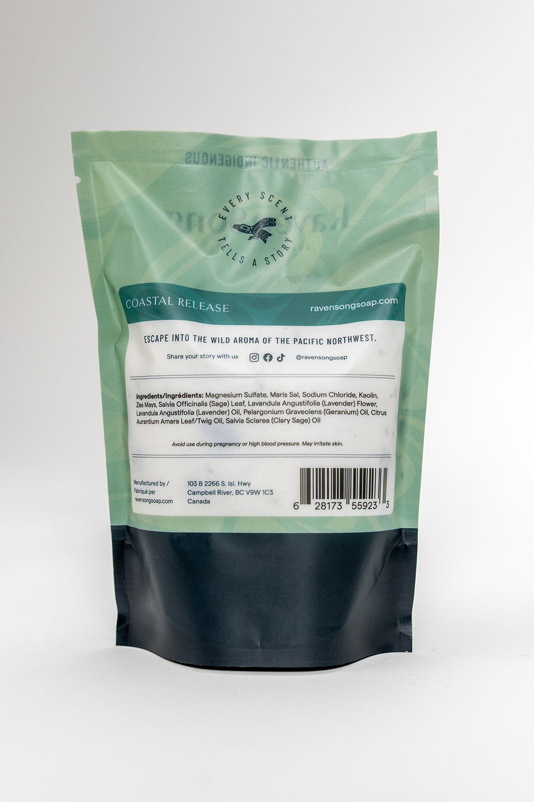 Coastal Release Herbal Sea Bath Soak  | Wild Botanicals + Bitter Orange + Clary Sage