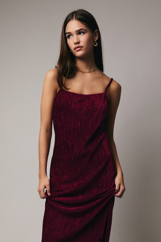 Vienna Velvet Midi Dress