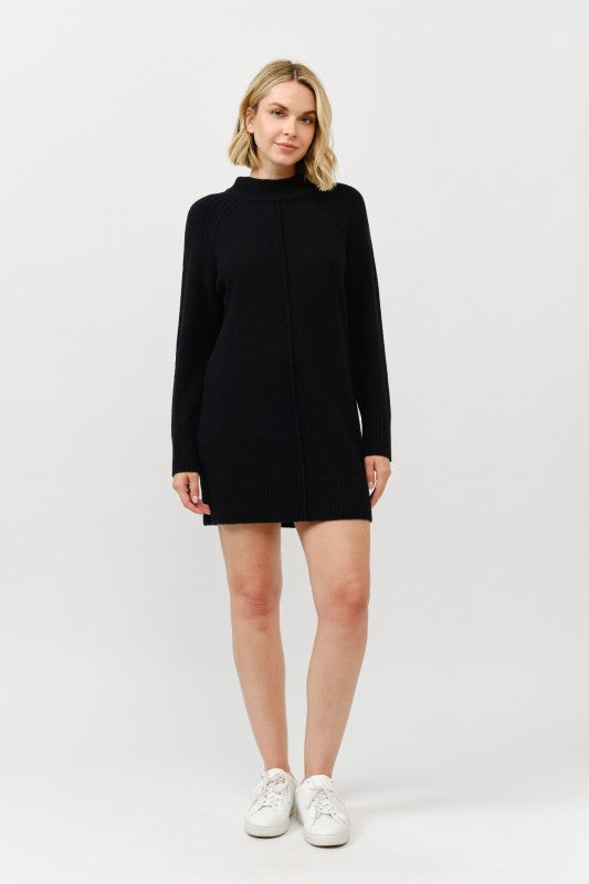 Mock Neck Sweater Dress
