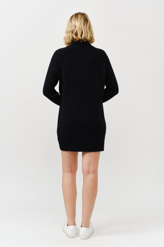 Mock Neck Sweater Dress