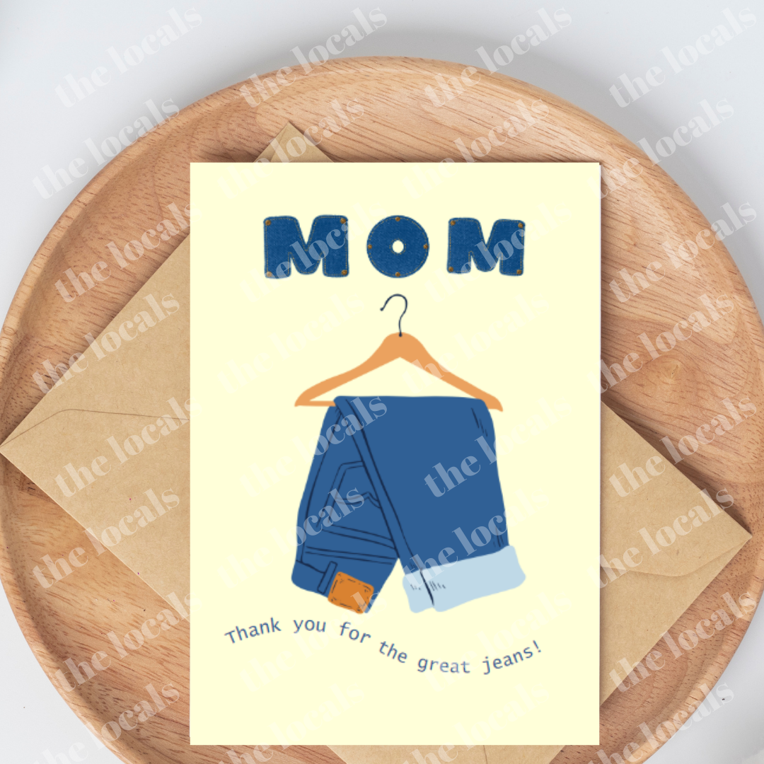 Mom Jeans Greeting Card