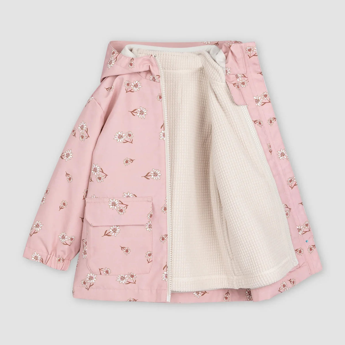3-in-1 Jacket | Daisy Print on Rose | Miles The Label