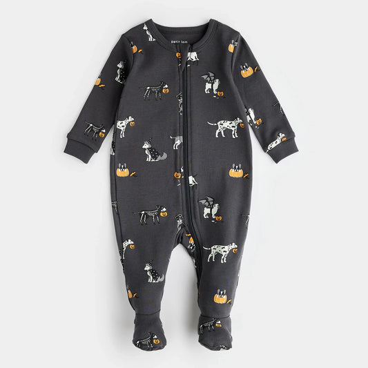 Howl-oween Print on Asphalt Sleeper | Petit Lem