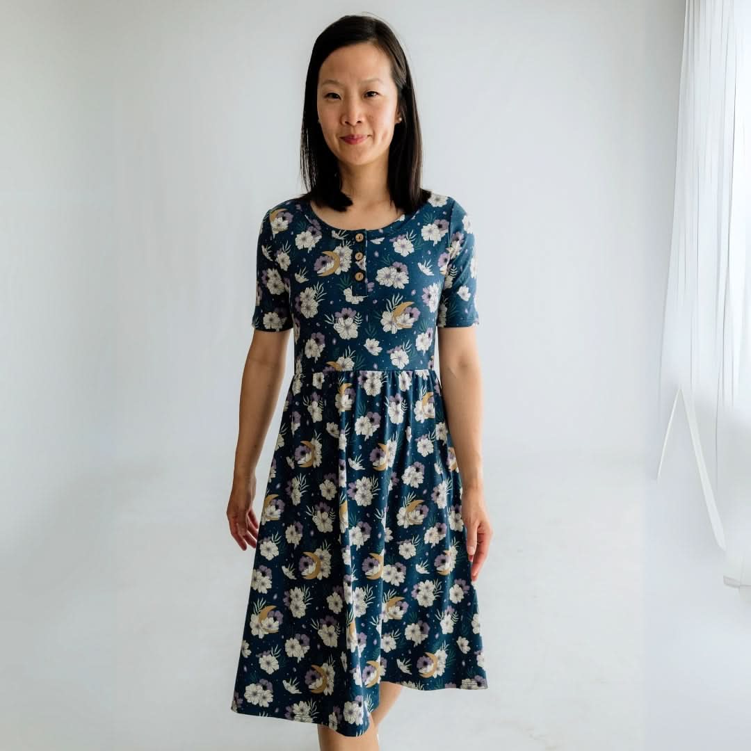 Ladies Bamboo Esme Dress | Celestial Floral