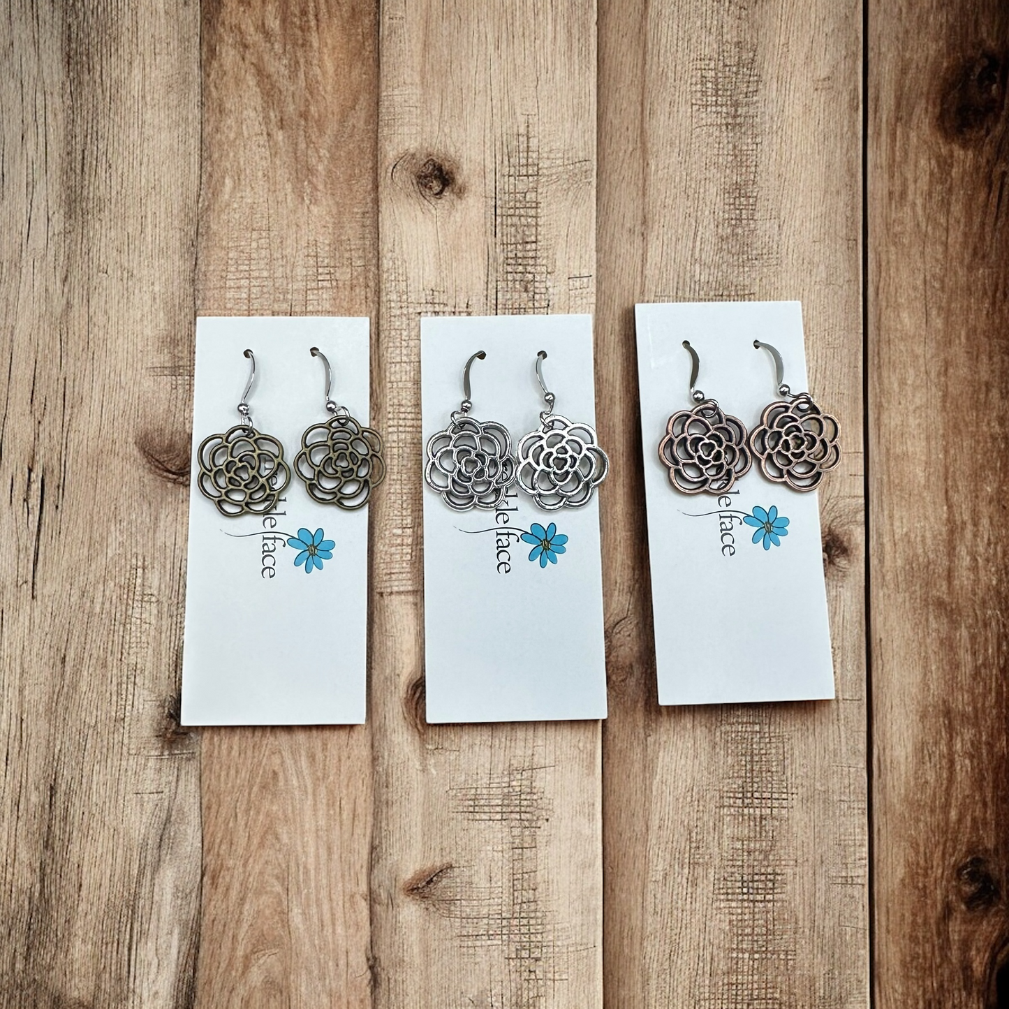 Rose Flower Earrings