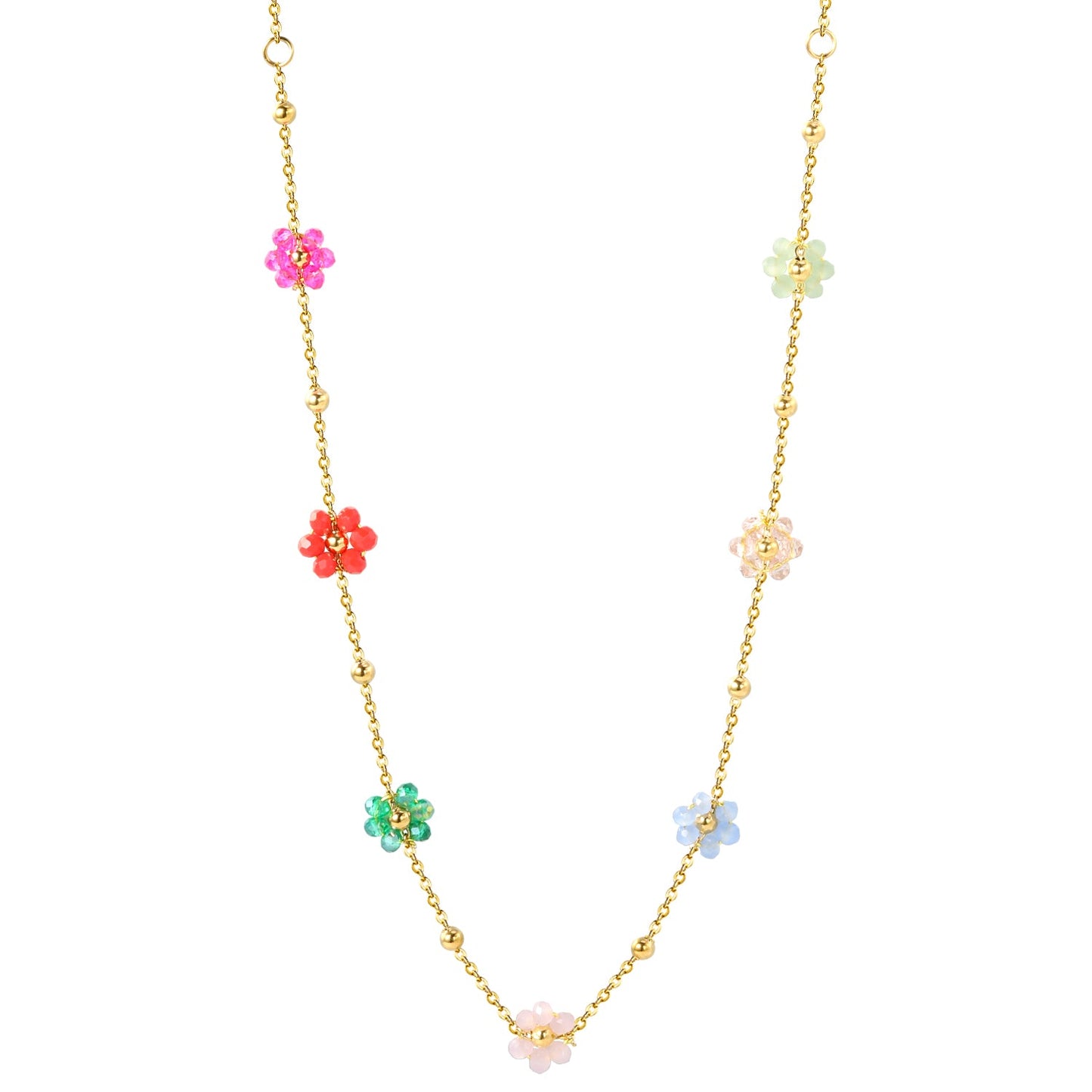Floral Fusion Pendant Necklace
