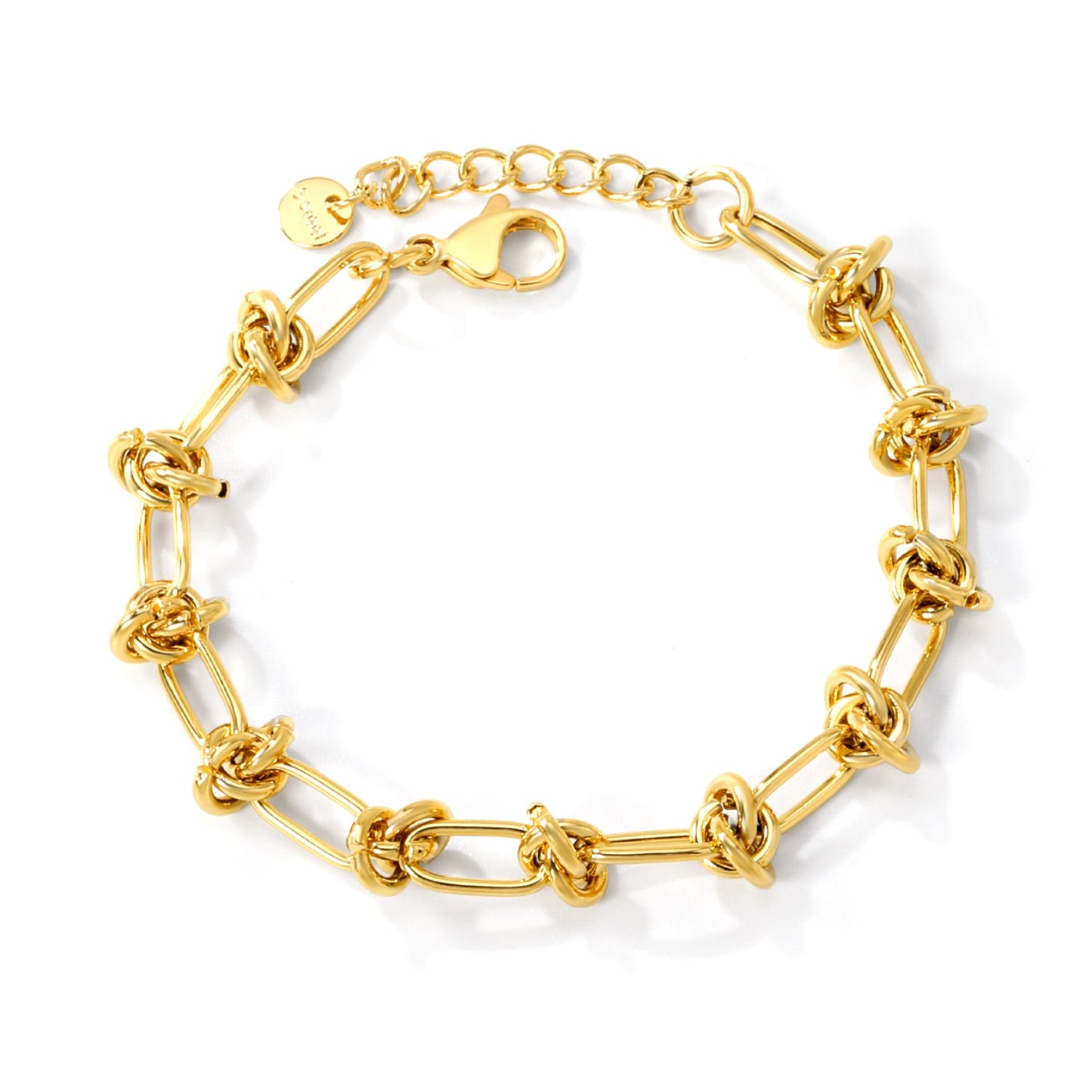 Knotty Gold Charm Bracelet