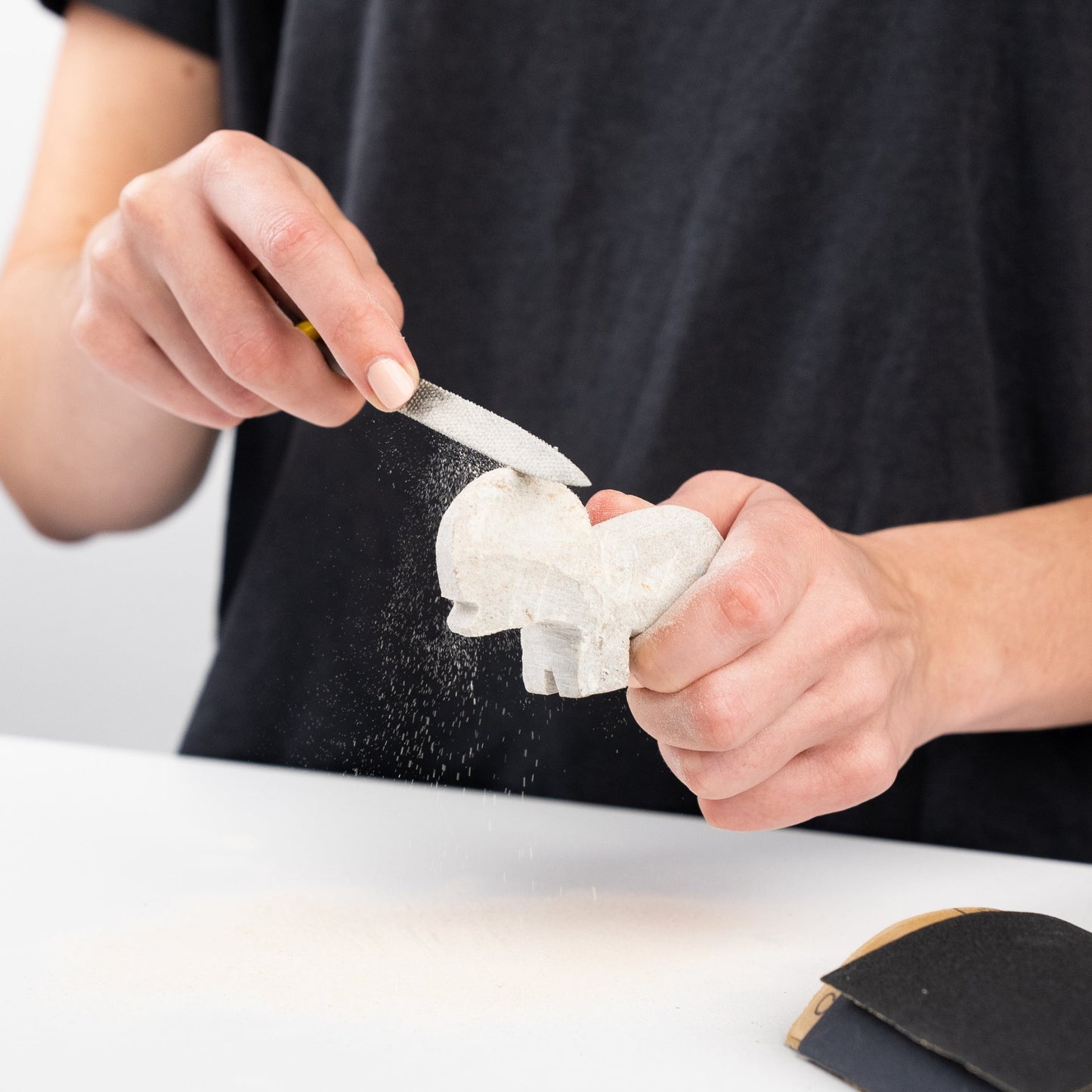 Soapstone Carving Kit - Make 3D Art 🦉🐢🐈 Choose Your Animal