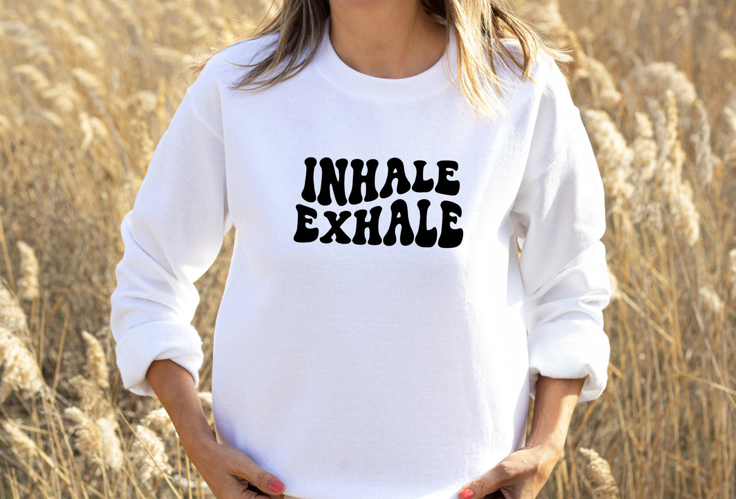 Inhale Exhale Pullover Yoga Sweatshirt