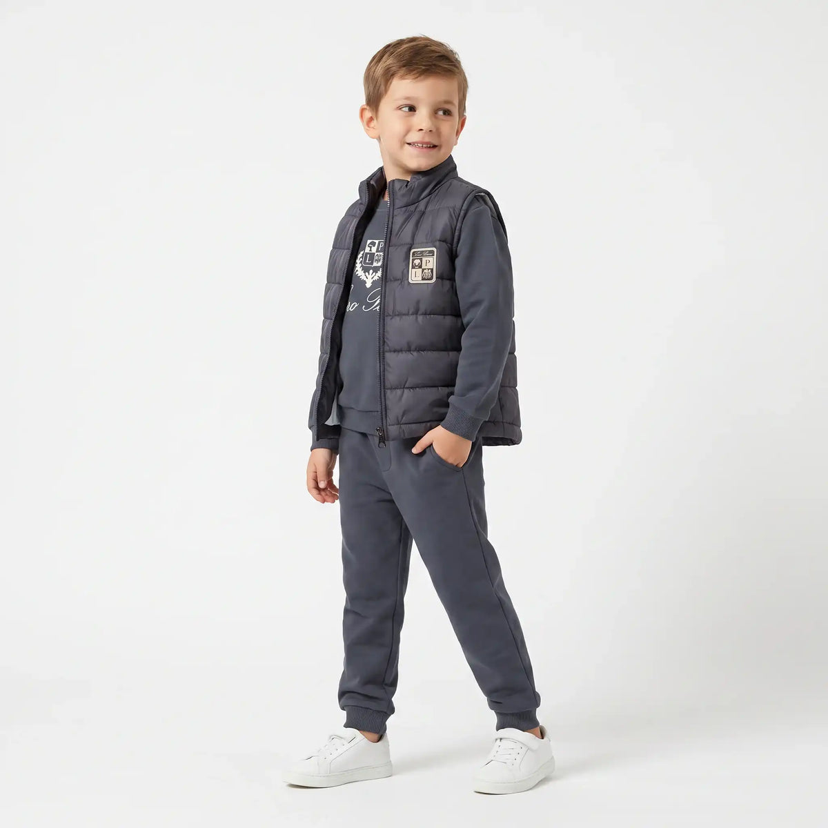 Coat of Arms Puffer Vest Set