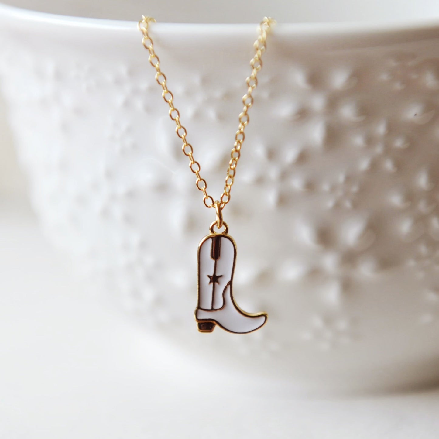 Kataleya Cowboy Boot Necklace
