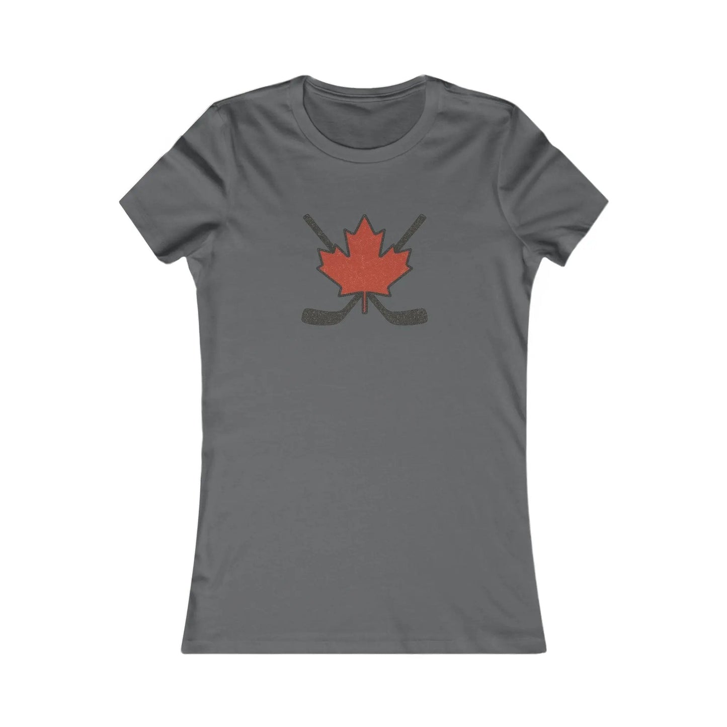Maple Leaf Hockey Sticks Women's T-Shirt – Canadian Hockey Pride Tee