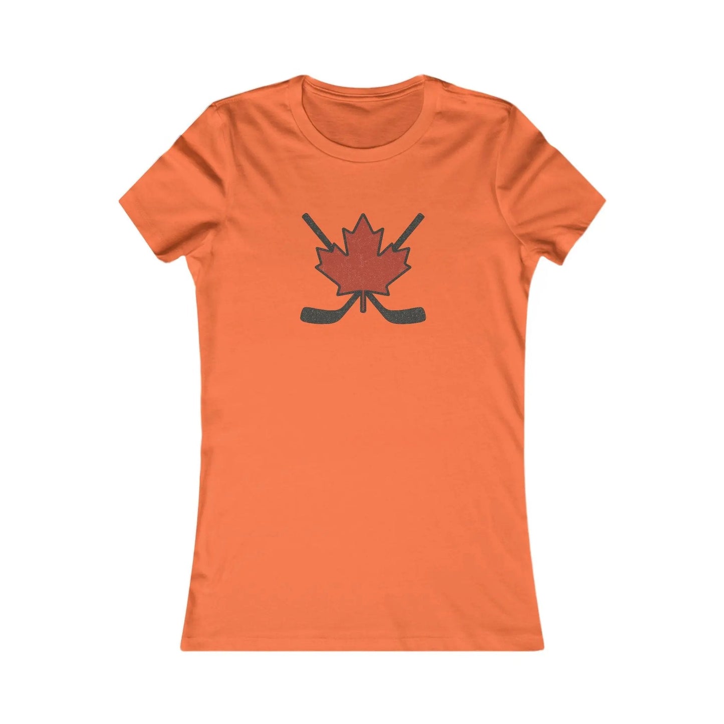 Maple Leaf Hockey Sticks Women's T-Shirt – Canadian Hockey Pride Tee