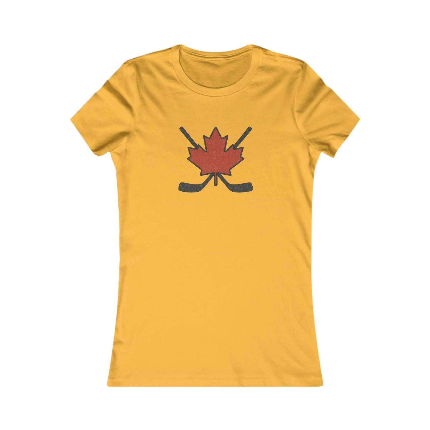 Maple Leaf Hockey Sticks Women's T-Shirt – Canadian Hockey Pride Tee