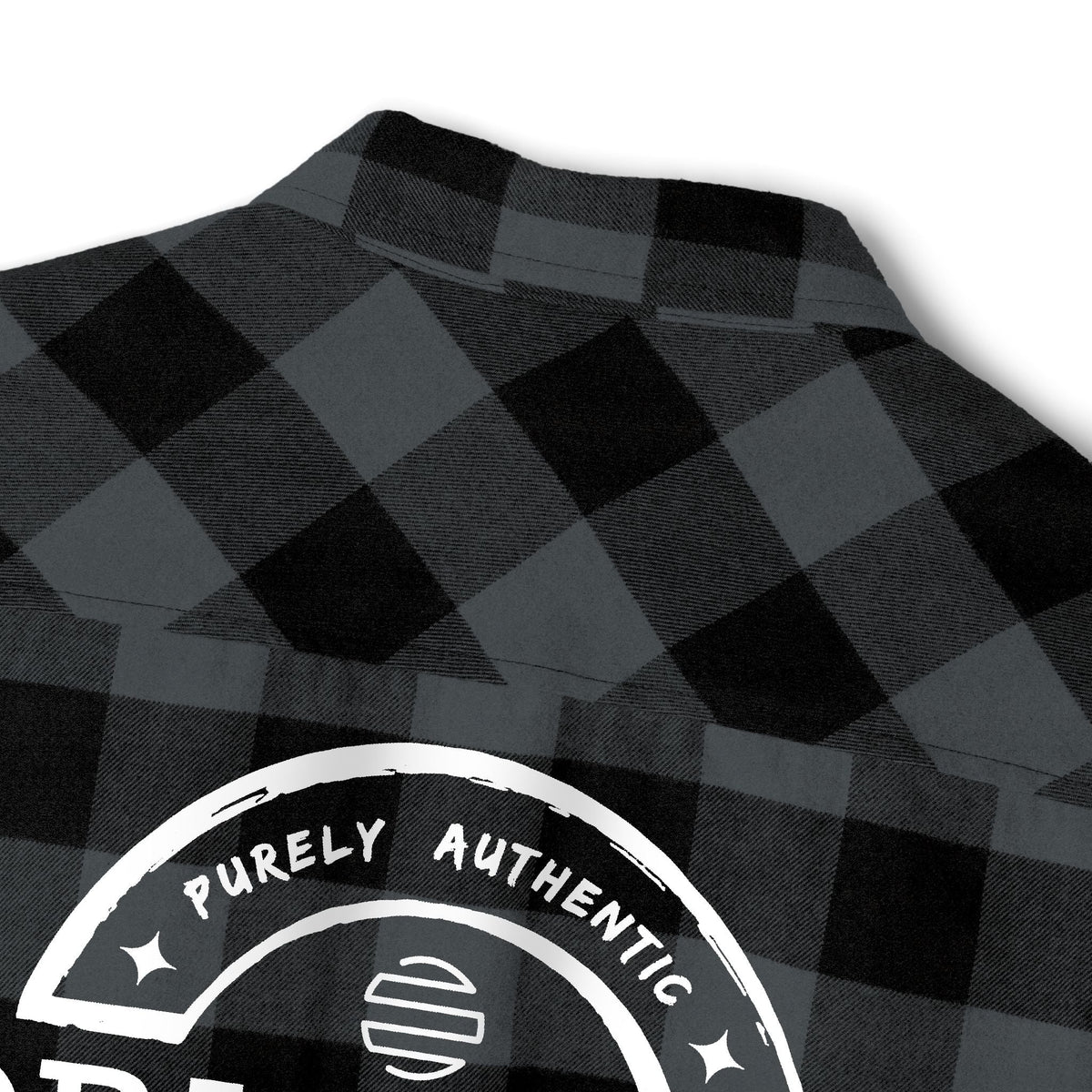 Original Era Plaid Flannel Shirt — Vintage Logo Back