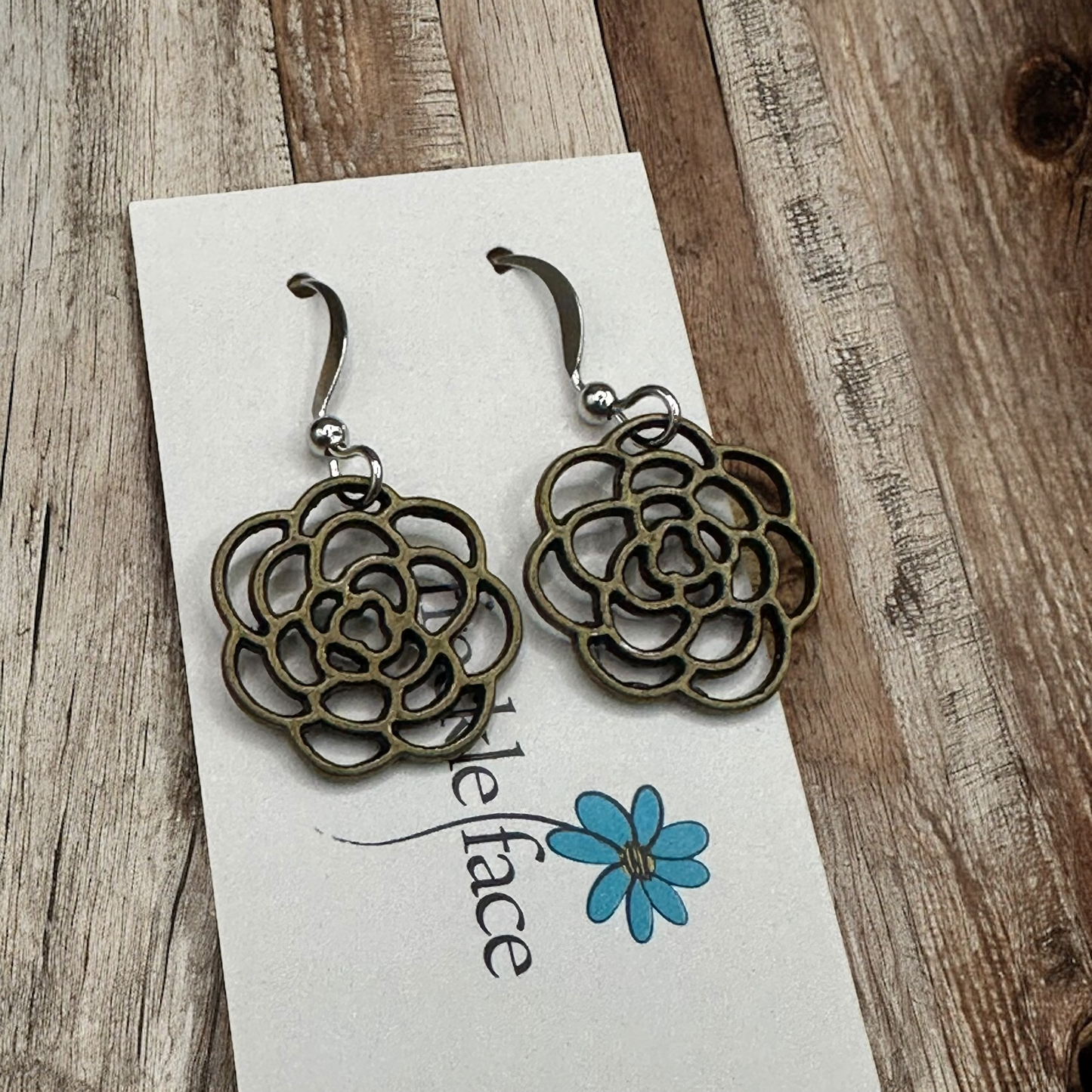 Rose Flower Earrings