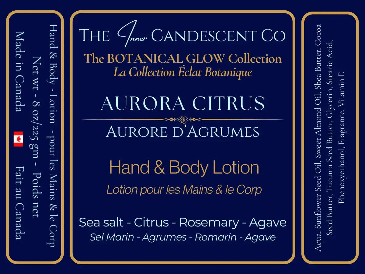 AURORA CITRUS | Bright citrus luxury hand and body lotion