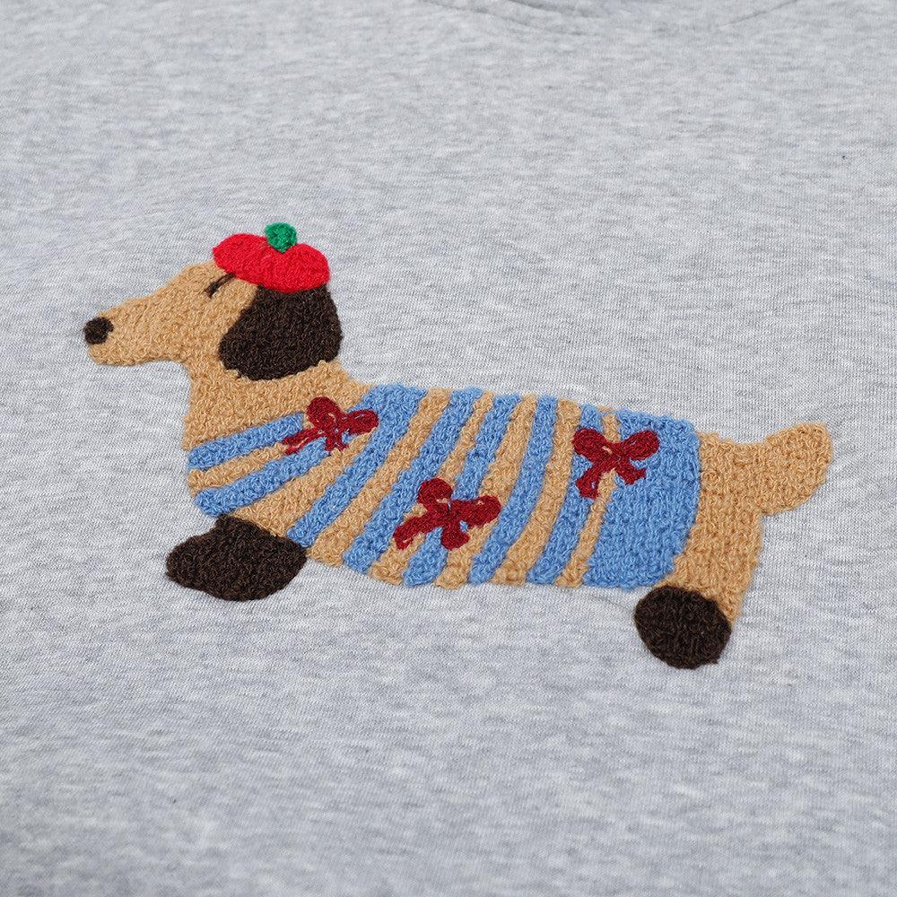 Wiener Dog Embroidered Hoodie