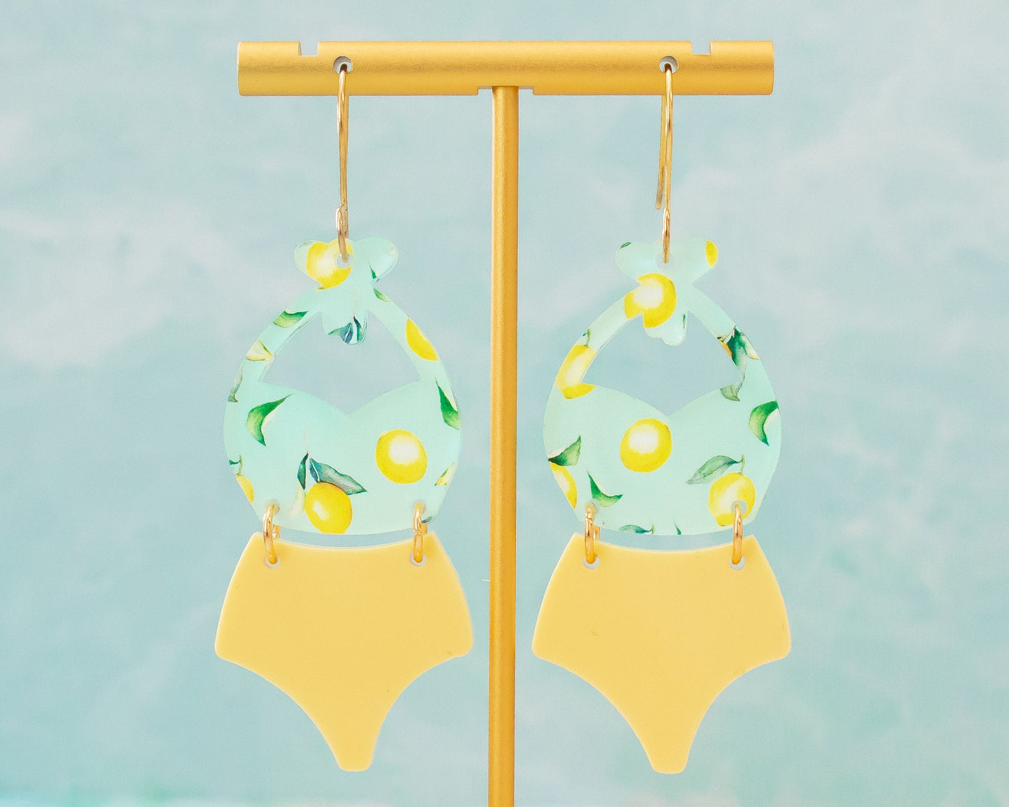 Lemon Swimsuit Earrings
