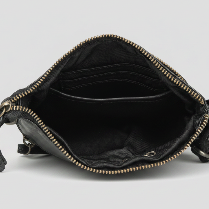 MET Premium Leather Crossbody Bag Small Travel Purse with Multi Pocket Organization