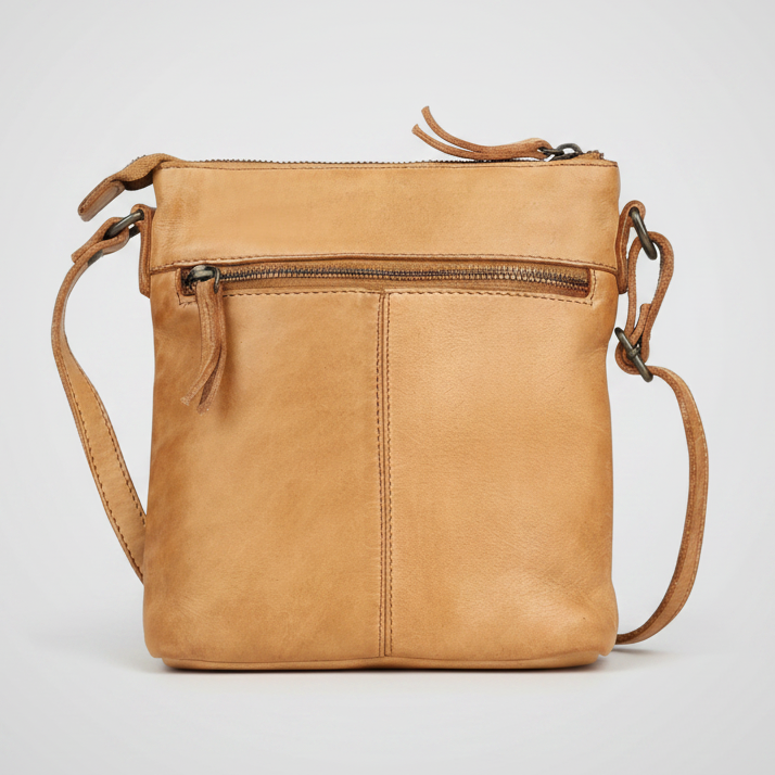 MET Premium Leather Crossbody Bag Small Travel Purse with Multi Pocket Organization