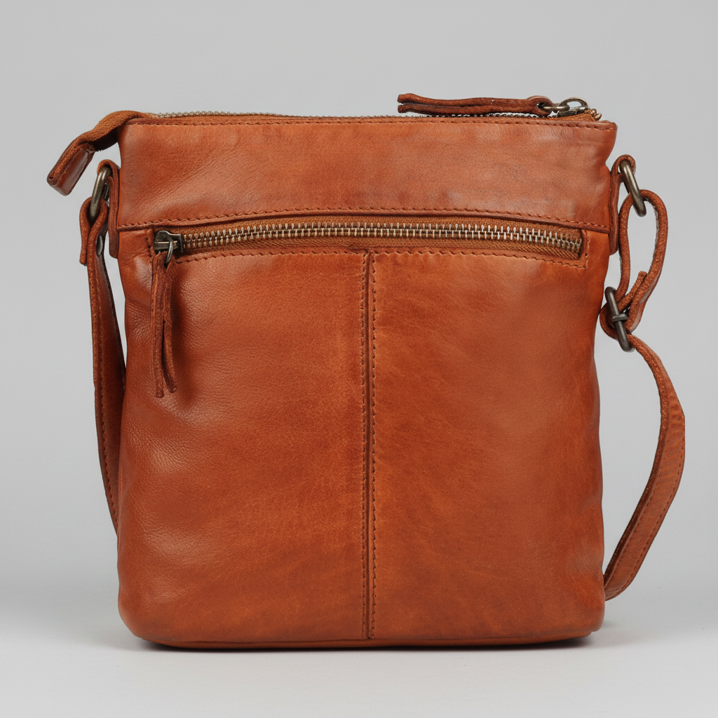 MET Premium Leather Crossbody Bag Small Travel Purse with Multi Pocket Organization