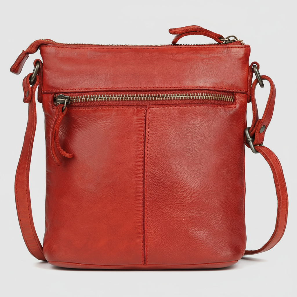 MET Premium Leather Crossbody Bag Small Travel Purse with Multi Pocket Organization