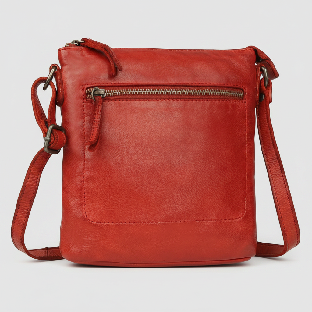 MET Premium Leather Crossbody Bag Small Travel Purse with Multi Pocket Organization