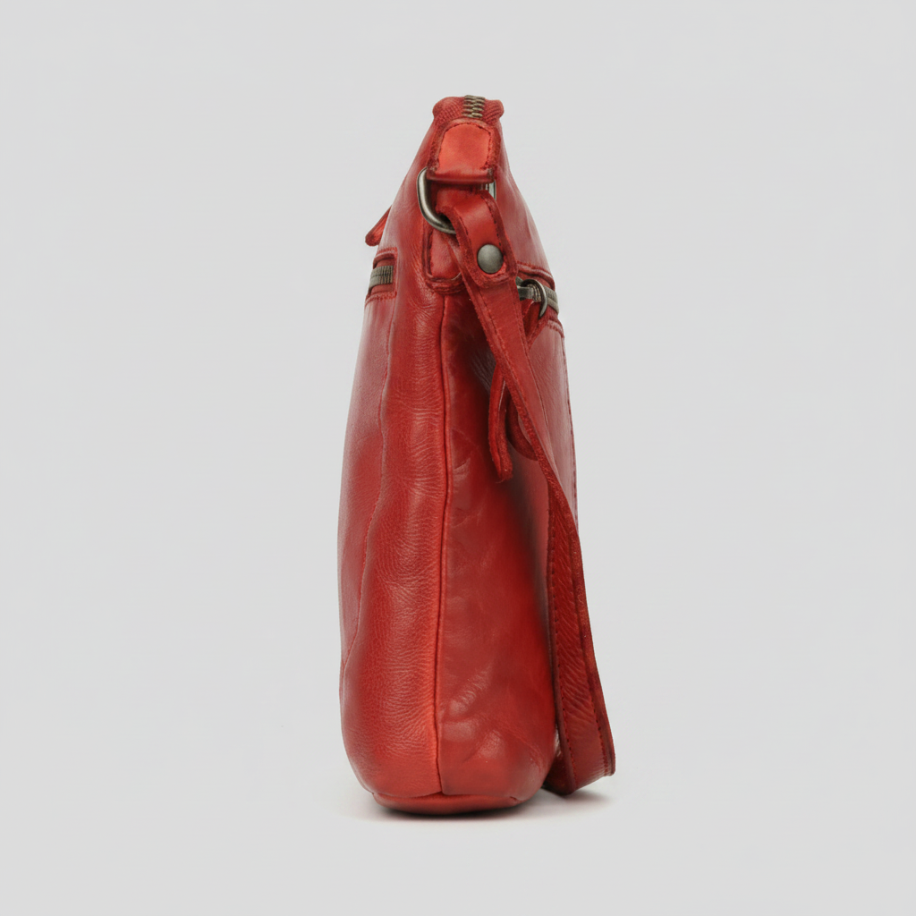 MET Premium Leather Crossbody Bag Small Travel Purse with Multi Pocket Organization