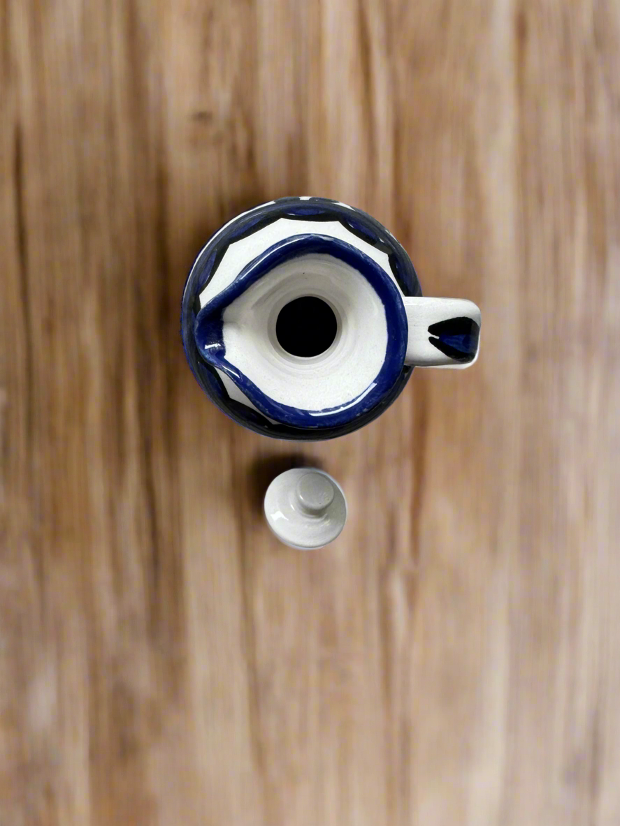 Oil Jug – Hand-Painted Palestinian Ceramic