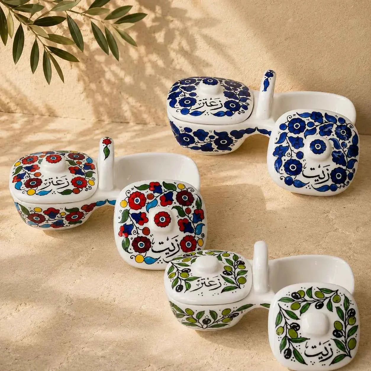 Indulge in Mediterranean Flavors with Our Handmade Olive Oil and Za'atar Set