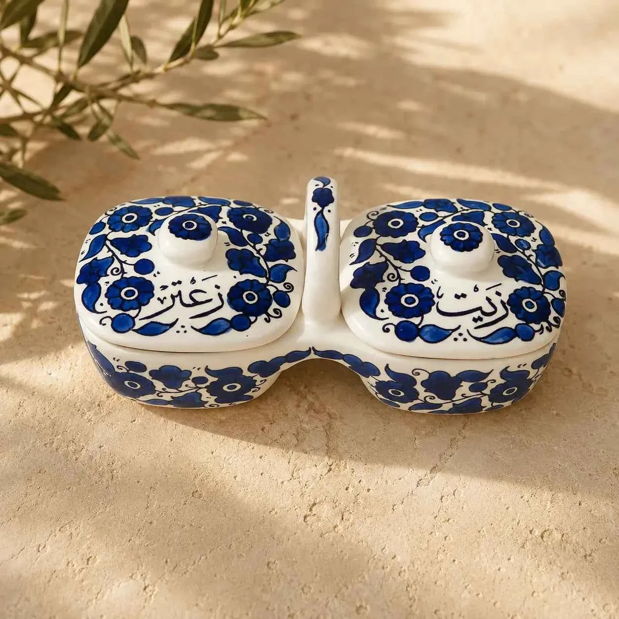 Indulge in Mediterranean Flavors with Our Handmade Olive Oil and Za'atar Set
