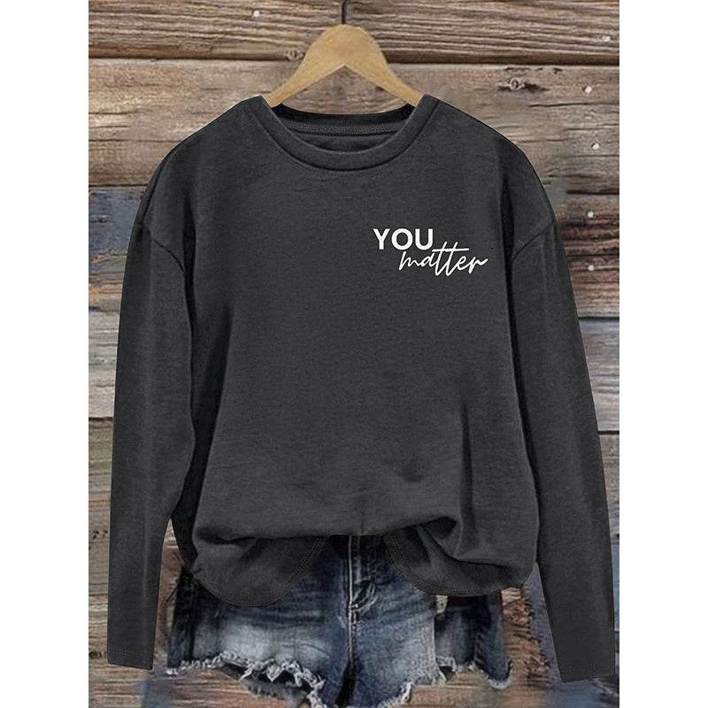 You Matter Long-Sleeve Casual Tee