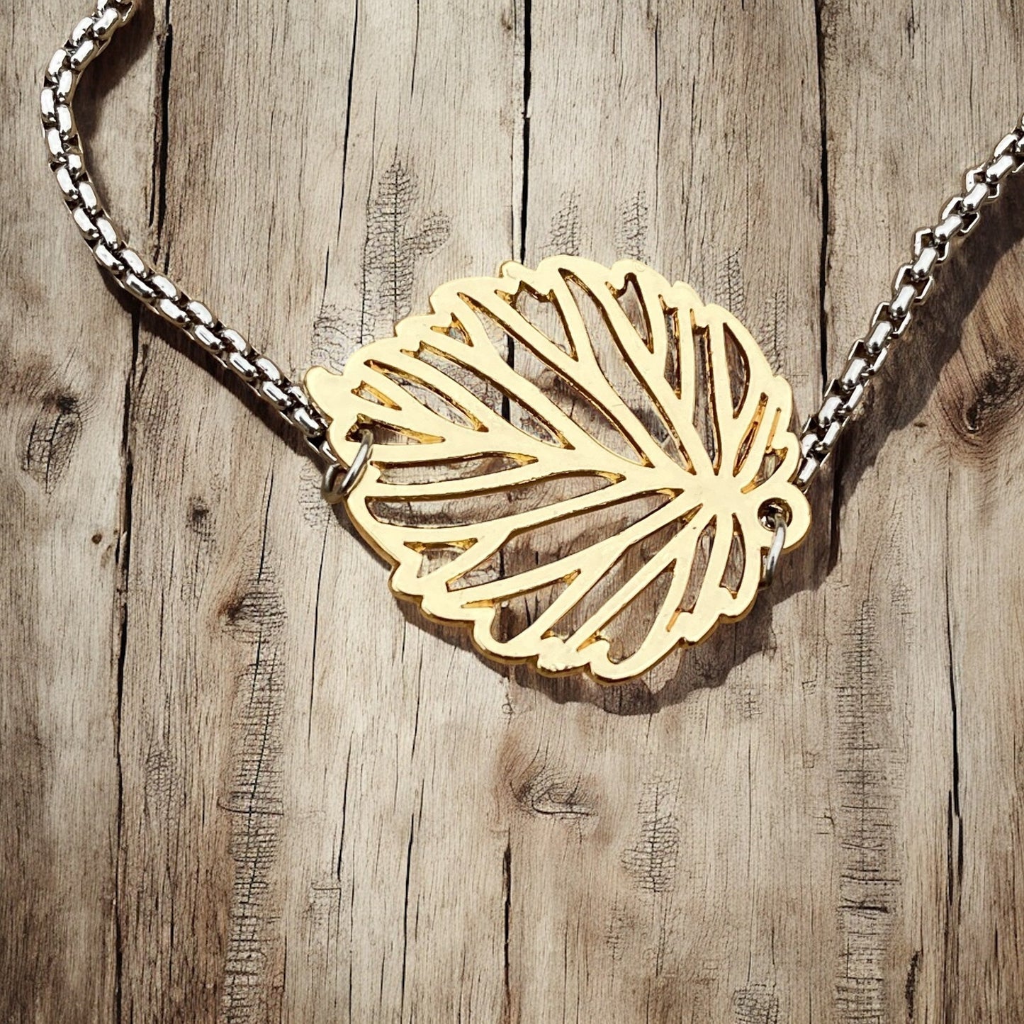 Adjustable Bracelet - Simple Leaf