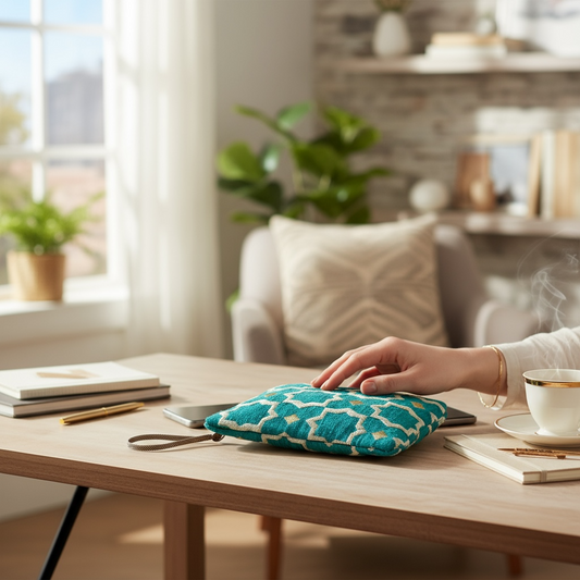 Brocade Turquoise Pouch (2 sizes available)