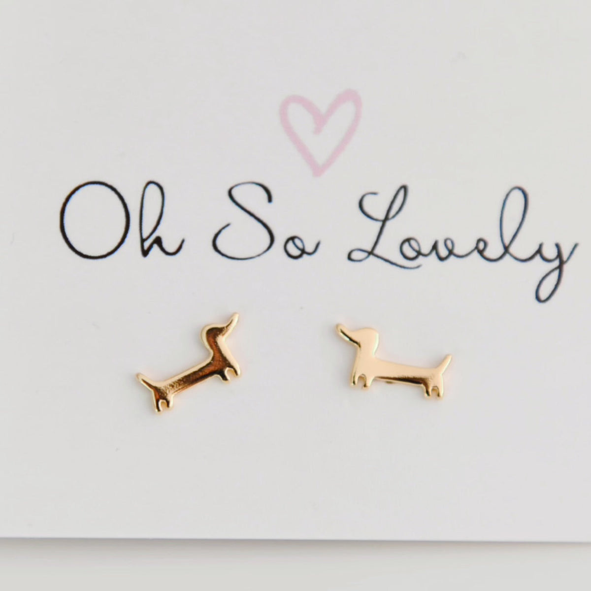 Rowan Weiner Dog Stud Earrings
