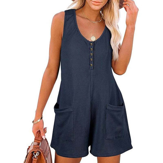 Women's Button Front Romper