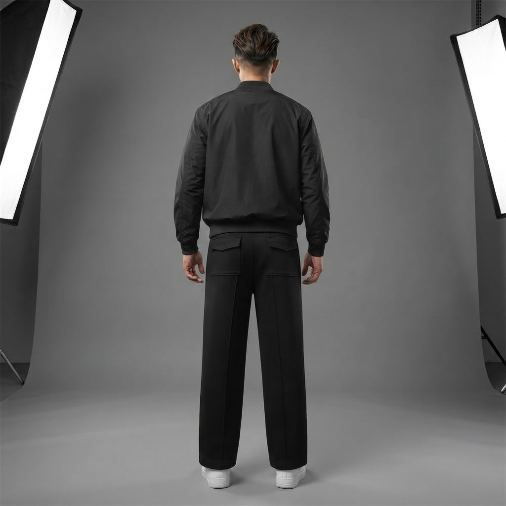 Heavyweight Wide Leg Panel Sweatpants